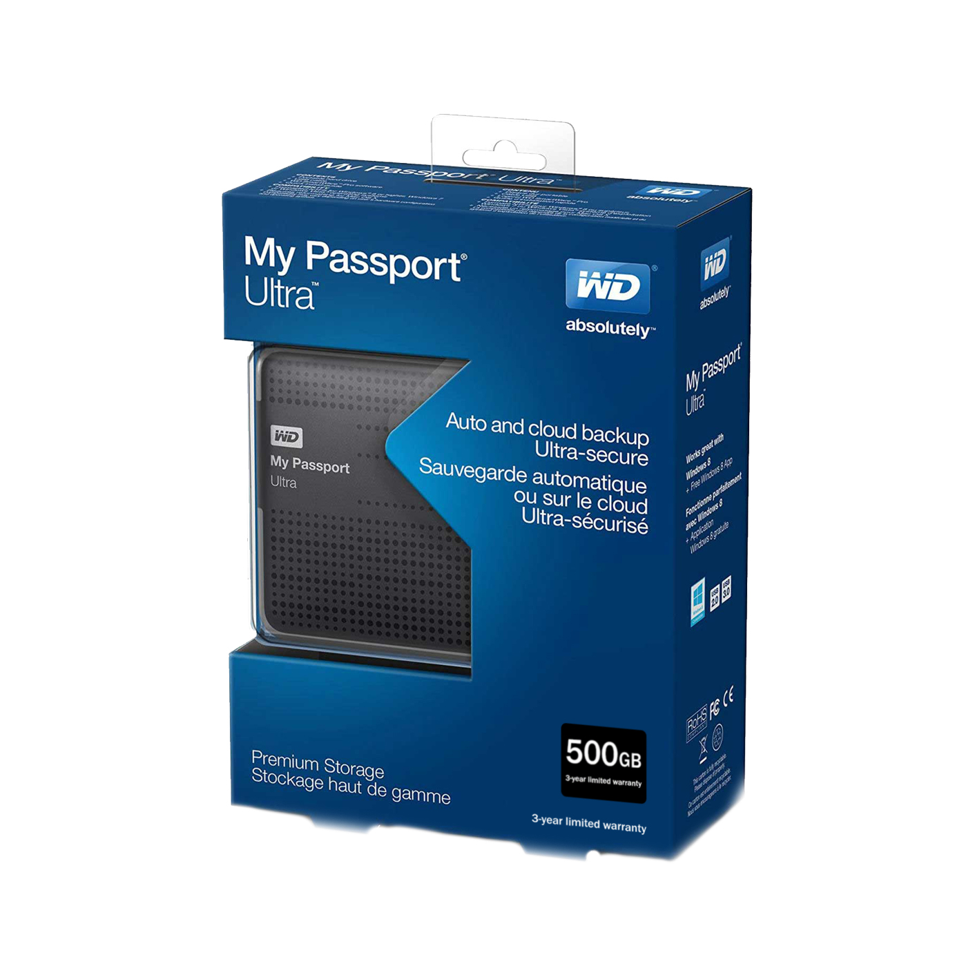 هارد اکسترنال وسترن دیجیتال مدل My Passport Ultra ظرفیت 500 گیگ